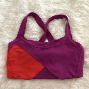 Lululemon Size 4 Purple/Orange Sports Bra